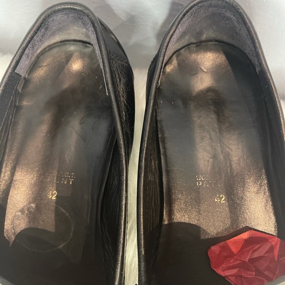 Geox Mens Leather Horsebit Top Stitched Slip On Loafers Black Size 42 US SZ 9 - Picture 3 of 8